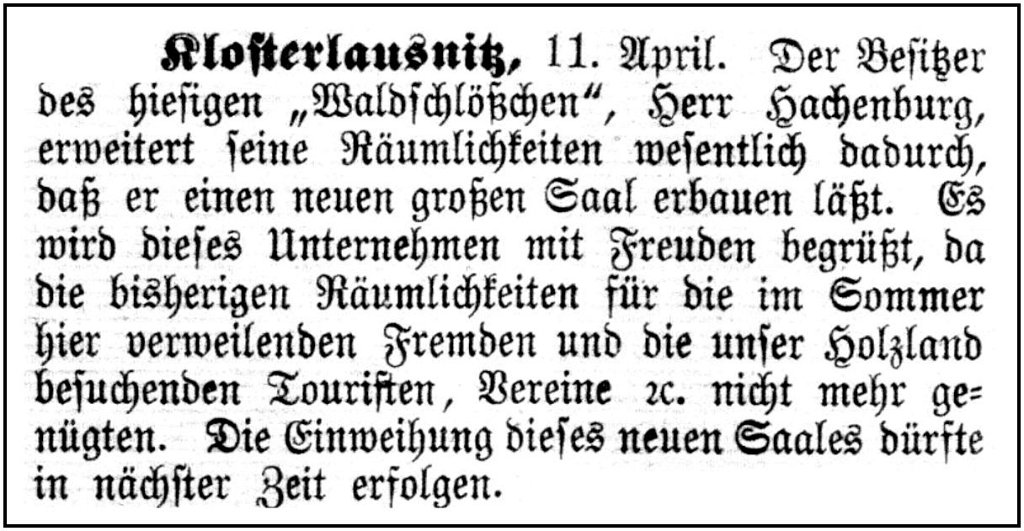 1888-04-11 Kl Saal Waldschloesschen
